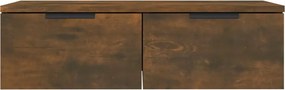 vidaXL Ντουλάπι Τοίχου Καπνιστή Δρυς 68x30x20 εκ. Επεξεργασμένο Ξύλο