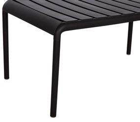 Τραπέζι κήπου KORVER C6334.02 Χαμηλό Πολυπροπυλενίου Μαύρο 100x60x46Υ εκ. 100x60x46 εκ.