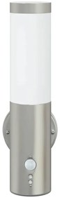 vidaXL Φωτιστικό Τοίχου Για Εξωτερικούς Χώρους Ασημί 15 x 7,5 x 33 εκ