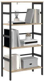 vidaXL Ράφι Βιβλίων Δρύς Sonoma 60 x 29,5 x 115 εκ Επεξεργασμένο ξύλο