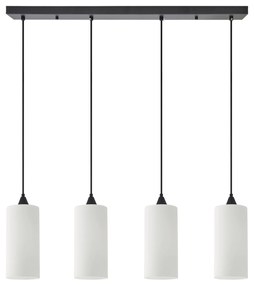 Φωτιστικό Οροφής SE21-BL-4-4BL-GL3 ADEPT TUBE  Pendant White Glass+ - 77-9003 - 77-9003