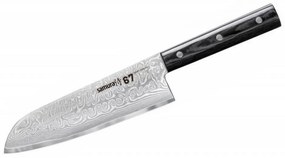 Μαχαίρι Santoku Damascus SD67-0094M 67 18cm Black Samura Ανοξείδωτο Ατσάλι