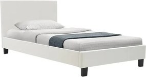 Κρεβάτι με στρώμα Nevil-Dreamer pakoworld pu λευκό 100x200εκ