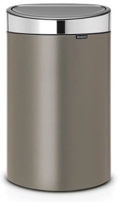 Brabantia 650529 Κάδος Απορριμμάτων Touch Bin New 40L, Platinum