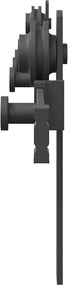 vidaXL Κιτ υλικού συρόμενης πόρτας 152 cm χάλυβα μαύρο