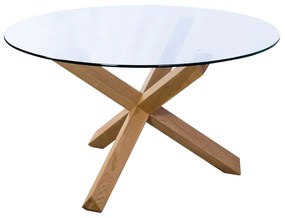 Liberta GLASS ΤΡΑΠΕΖΙ ΔΙΑΦΑΝΟ 130x130xH75cm 130x130xH75cm 02-0453