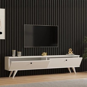Έπιπλο τηλεόρασης Jate λευκό 160x25x40 εκ. 160x25x40 εκ.
