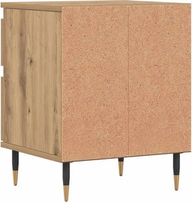 vidaXL Κομοδίνο τεχνίτης Δρυς 40x35x50 εκ. από Επεξεργασμένο Ξύλο