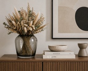 Γυάλινο βάζο Blomus Leta md smoke 13Χ13εκ