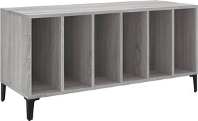 vidaXL Δισκοθήκη Γκρι Sonoma 100 x 38 x 48 εκ. από Επεξεργασμένο Ξύλο