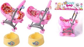 Παιδικό καροτσάκι mini με κούκλα - 0812-158 - 917425