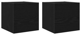 vidaXL Σετ επίπλου τηλεόρασης 8 pcs Μαύρη δρυς 100 x 30 x 30 cm