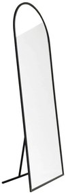Καθρέπτης Δαπέδου Portal 552NOS2313 65x1,5x180cm Black Aberto Design Metal, Glass