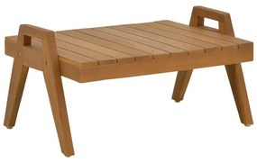 Τραπέζι Kally teak ξύλο σε φυσική απόχρωση 60x50x34εκ 66x49.5x34 εκ.