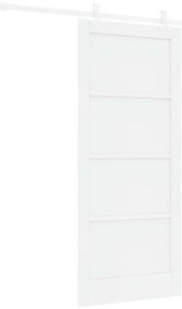 vidaXL Συρόμενη Πόρτα Λευκό 86 x 198.5 cm