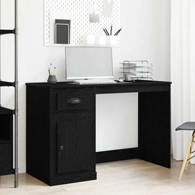 vidaXL Γραφείο Μαύρη Οξυά 50 x 115 x 75 εκ. Επεξεργασμένο ξύλο