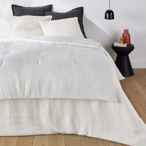 Ριγέ κάλυμμα κρεβατιού από πλυμένο λινό, Abella