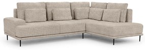 Γωνιακός καναπές Κρεβάτι Niki, μπέζ 277x93x200cm-Δεξιά γωνία-BOG7681