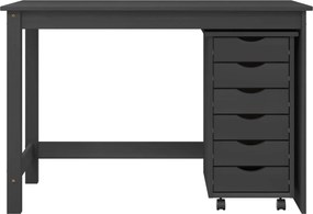 vidaXL Σετ Γραφείου και Κινητού Ντουλαπιού MOSS 2 pcs Γκρι