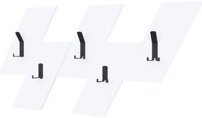 Κρεμάστρα τοίχου Livy λευκό μελαμίνης 75.2x1.8x45.3εκ 75.2x1.8x45.3 εκ.