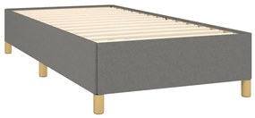 ΚΡΕΒΑΤΙ BOXSPRING ΜΕ ΣΤΡΩΜΑ ΣΚΟΥΡΟ ΓΚΡΙ 100X200 ΕΚ. ΥΦΑΣΜΑΤΙΝΟ 3128582