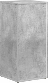 vidaXL Πλευρικό Ράφι Σκυρόδεμα Γκρι 33 x 32 x 70,5 εκ