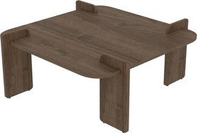 Τραπεζάκι Σαλονιού Καρυδί SAPROR 90x90x35