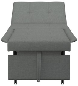 vidaXL Καναπές κρεβάτι 3 σε 1  - Σχεδιασμός pull-out, σκούρο γκρι ύφασμα