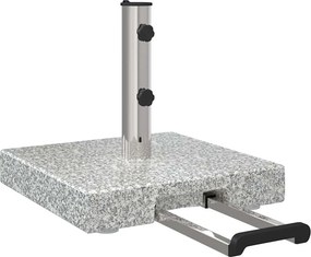 vidaXL Βάση ομπρέλας Γκρι 41 x 41 x 37 εκ. Γρανίτης