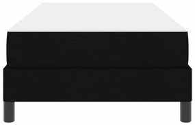 vidaXL Κρεβάτι με ελατήρια με στρώμα Μαύρο 90 x 200 cm ύφασμα