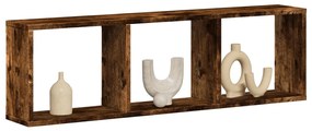 vidaXL Ντουλάπι Τοίχου Καπνιστή Δρυς 100x16x30 εκ. Επεξεργασμένο Ξύλο