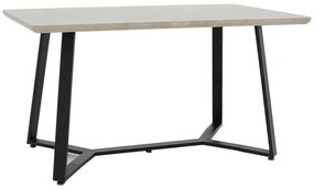 Table Gemma in grey antique-black color 140x80x75cm 140x80x75 εκ.