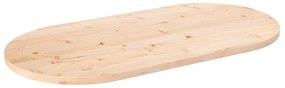 vidaXL Επιφάνεια Τραπεζιού Οβάλ 110 x 55 x 2,5 εκ. Μασίφ Ξύλο Πεύκου