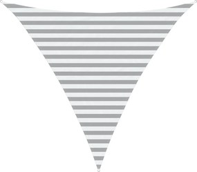 vidaXL Πανί σκιάς Ανοιχτό Γκρι και Λευκό 3 x 3 x 3 m
