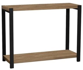 Επιτραπέζια ραφιέρα Lerf oak μελαμίνης-μαύρο μέταλλο 45x17x35εκ 45x17x35 εκ.