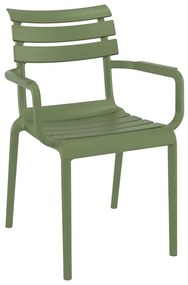 PARIS OLIVE GREEN ΠΟΛΥΘΡΟΝΑ ΠΟΛ/ΝΙΟΥ - (58X59X84εκ.), Χρώμα: OLIVE GREEN - SIESTA