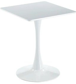 Τραπέζι BREAK Λευκό MDF/Μέταλλο 60x60x75cm