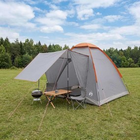 vidaXL Σκηνή Camping 2 ατόμων Γκρι και Πορτοκαλί