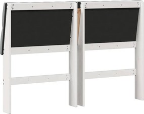vidaXL Ταπετσαρισμένο κεφαλάρι Ανοιχτό γκρι 135 cm