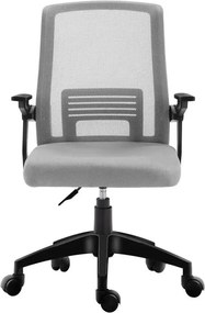 A1180B Μαυρο/Γκρι Mesh Πολ/Να Γραφειου