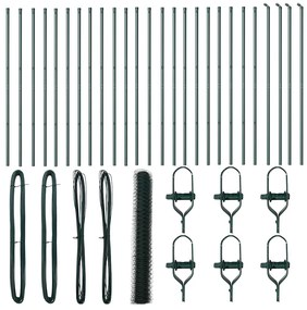 vidaXL Στύλος Περιφράξεων Πράσινο 50 x 1,4 μ (36 mm δίχτυ)