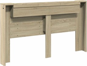 vidaXL Κεφαλάρι Δρύς Sonoma 180 x 16,5 x 103,5 cm Επεξεργασμένο ξύλο