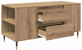 vidaXL Τραπεζάκι σαλονιού with Drawer artisan δρυς 102 x 44.5 x 50 εκ