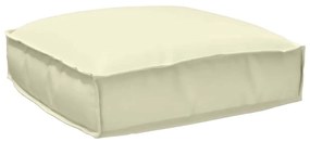 vidaXL Μαξιλαράκι Παλέτας για Παγκάκι Κρεμ 50x50x12 εκ, ύφασμα Oxford