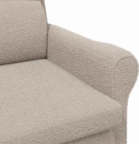 vidaXL Πολυθρόνα Ανοιχτό γκρι Απαλό ύφασμα Sherpa