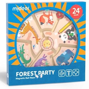 Mideer μαγνητικός λαβύρινθος &quot;Forest Party&quot;  τμχ.