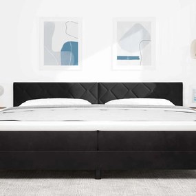 vidaXL Κεφαλάρι Μαύρο 200 cm Βελούδο