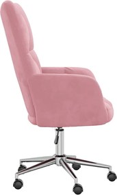vidaXL Πολυθρόνα Relax Ροζ Βελούδινη