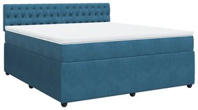 ΚΡΕΒΑΤΙ BOXSPRING ΜΕ ΣΤΡΩΜΑ ΜΠΛΕ 180X200 ΕΚ. ΒΕΛΟΥΔΙΝΟ 3287816