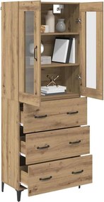 vidaXL Highboard Artisan Oak 69,5 x 34 x 180 εκ. Επεξεργασμένο ξύλο